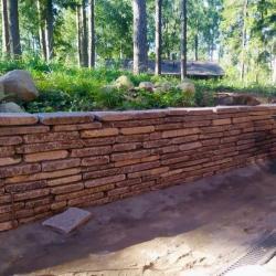 Фотогалерея: Подпорная стера из галтованного "Лемезита"