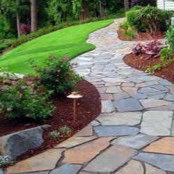 Фотогалерея: Мощение плитняком "Серо-синим"